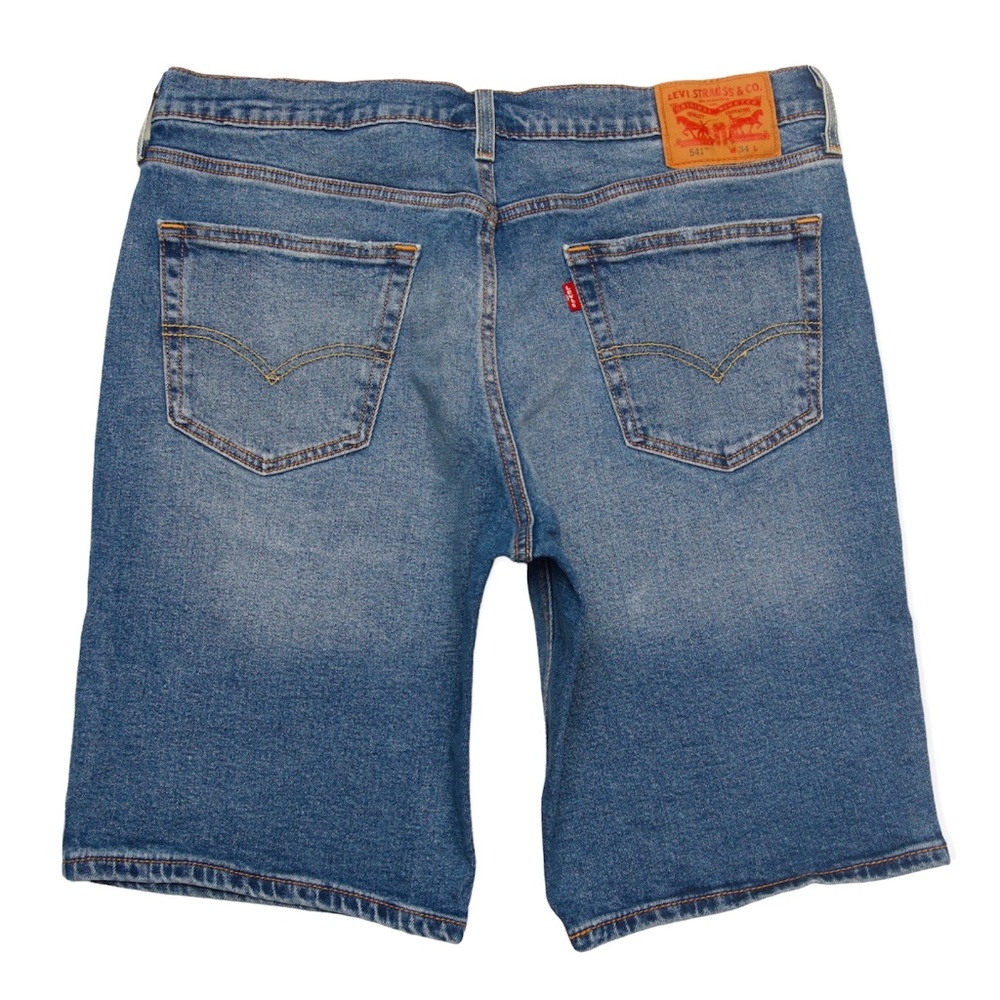 Levi's 541 Denim Jean Shorts Mens Size 34 5 Pocket Medium Wash NICE!